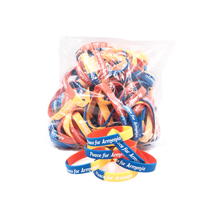 สร้อยข้อมือซิลิโคนพิมพ์12mm สายรัดข้อมือซิลิโคนแบบเรียบกำหนดเอง - Product Image 5