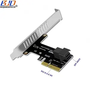 迷你SAS高清SFF-8643连接器至PCI Express 4.0 PCI-E 3.0 4X扩展升降卡