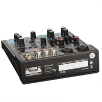 Console audio numérique mini portable OEM M4 professionnelle 4 canaux pour enregistrement en direct sur ordinateur et DJ
