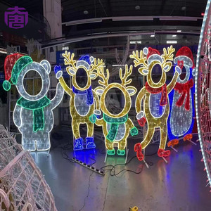 ไฟประดับตัวการ์ตูนคริสต์มาสขนาดใหญ่สำหรับงานเทศกาลกลางแจ้ง พื้นที่ถ่ายภาพ และงานอีเว้นท์ตามฤดูกาล - Product Image 6
