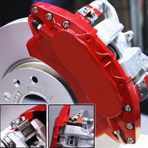 Cubiertas <span class=keywords><strong>de</strong></span> Caliper <span class=keywords><strong>de</strong></span> <span class=keywords><strong>Freno</strong></span> <span class=keywords><strong>de</strong></span> Aluminio Personalizadas al por Mayor para Dodge Charger Challenger Chrysler 300 2011 a 2023 Delanteras <span class=keywords><strong>de</strong></span> 2 Pistones <span class=keywords><strong>Rojas</strong></span> - Product Image 4