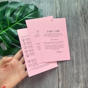 Chất Lượng Cao Sang Trọng Matte Màu Hồng Scratch Off Giảm Giá Lớn Hangtag Kinh Doanh Thẻ Cảm Ơn Bạn Thẻ Với Rose Gold Kim Loại Lá Logo - Product Image 3