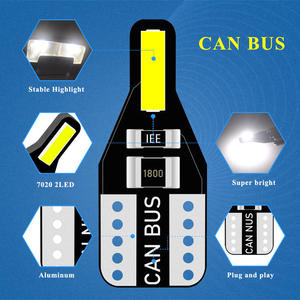 Accessoires d'éclairage automobile : Ampoules LED T10, LED 7020, LED T10 W5W, LED 168 Canbus, et ampoules LED de dôme d'avertissement pour éclairage intérieur de portière de voiture - Product Image 5