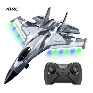 طائرة 4DRC G1 Glider RC ذات نظام استقرار جيروسكوبي وتحكم عن بعد ثنائي القنوات، طائرة نفاثة من الفوم مع أضواء LED. - Product Image 1