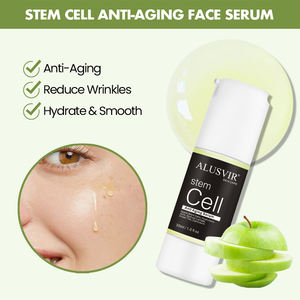 Custom Private Label organico Anti-invecchiamento siero viso naturale riparazione della pelle con cellule staminali di mela vitamina E glicerina lotta per le rughe - Product Image 2