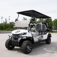 Voiturette de golf électrique à batterie lithium 6 places tout-terrain, buggy de plage, fabriquée en Chine par une usine de machines de construction
