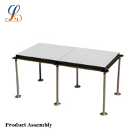 Système de plancher surélevé à âme en bois modulaire Lingding pour des aménagements de bureaux flexibles, utilise une épissure modulaire pour des ajustements rapides
