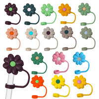Accessoires de bar en silicone réutilisables pour gobelets et tasses, 8-10mm, en gros, économiques, avec capuchons de protection pour pailles et charms décoratifs