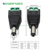 Gleichstromst ecker 12V/24V 5,5*2,1 MM 5,5*2,5 MM Stecker Buchse für LED-Licht leiste DVR Auto Rückfahr überwachungs system