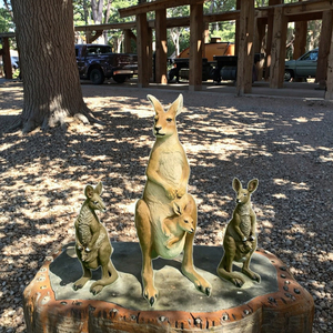 Flyer vườn ngoài trời nhựa động vật Điêu Khắc Trung Quốc lớn <span class=keywords><strong>Kangaroo</strong></span> tượng thời trang - Product Image 4