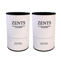 Boîte cylindrique écologique artisanale recyclable pour parfum et huile essentielle, emballage en tube de papier kraft biodégradable