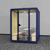 Cabine insonorisée de bureau, cabine modulaire insonorisée pour séminaire, pod de bureau insonorisé, pod de réunion insonorisé privé pour 2 personnes