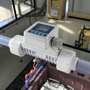 Micro-Flowmeter ultrassônico do segmento para o método pequeno da diferença do tempo do tubo de corrosão de Digitas LCD do diâmetro para a água líquida - Product Image 5