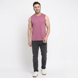 T-shirt sans manches de sport personnalisé en gros avec logo, débardeur de musculation pour entraînement physique, débardeur de musculation pour hommes - Product Image 1