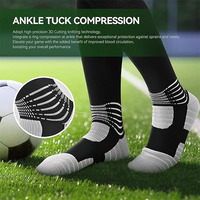 Coolmax Chaussettes de football en gros en vrac pour enfants Chaussettes de compression pour adultes