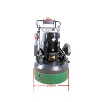 Meuleuse de sol manuelle commerciale JK550 220-380V à rotation planétaire pour le polissage du béton, vente chaude