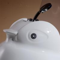 Baignoire autoportante en acrylique pour bébé, idéale pour la première année, avec capteur et souffleur à bulles, pour salle de bain intérieure et usage en entrepôt