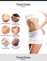 Appareil portable 6 en 1 pour le raffermissement et le rajeunissement de la peau du visage par aspiration 40k R&F et la lipocavitation corporelle