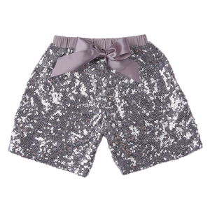 Pantalones de Lentejuelas Brillantes para Niños, Shorts Dorados para Bebés, Venta al Por Mayor - Product Image 2