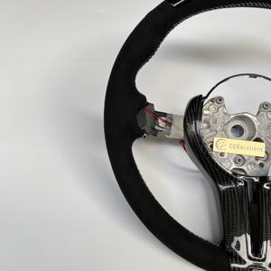 Ccexcellent พวงมาลัยพร้อมหนัง Alcantara และไฟ LED สำหรับ M2M3M4 BMW พร้อมแผ่นคาร์บอนไฟเบอร์ปรับแต่งรูปร่างและสีได้ตามต้องการ - Product Image 2