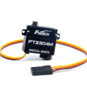 Mini Motor Sin Núcleo de Metal de 6V 11g 120 Grados 0.08Seg con Carcasa de PA+Aluminio para Dirección Feettech FT2304M-2 RC - Product Image 2