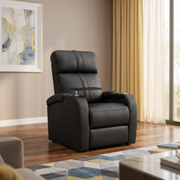 Canapé inclinable électrique intelligent moderne et extensible en cuir véritable, deux places, avec cadre en bois, mousse à mémoire de forme et pieds en métal pour home cinéma