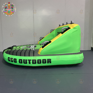 3-persoons Watertrekbare Boot Opblaasbare Bootbuizen Power Water Ski Sport Touwbuis Watersportbord Te Koop - Product Image 4