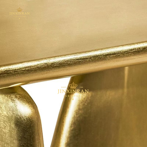Tavolo Consolle di Lusso in Stile Italiano Moderno con Struttura in Legno Massello Dorato <span class=keywords><strong>per</strong></span> Ingresso <span class=keywords><strong>Soggiorno</strong></span> - Product Image 4