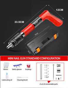Chiodatrice Multiuso Portatile Facile da Usare Silenziosa Mini Pistola per Chiodi da Soffitto Manuale Industriale Pistola Pneumatica per Chiodi da 1/2 Pollice - Product Image 1