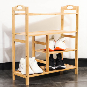 Bamboo <b>Shoe</b> <b>Rack</b> 68x26x75cm 4 Layers Easy Assemble <b>Storage</b> <b>Rack</b> For Entrance Living Room - Product Image 2
