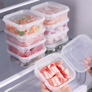 Freezer Storage <b>Boxes</b> Rectangle Airtight Clip On Lid Food Grade For Meat And Vegetables Refrigerator Use - Product Image 1