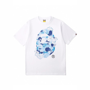 T-shirt à manches courtes <span class=keywords><strong>BAPE</strong></span> tête d'éléphant requin 260g, modèle lourd, tendance, pour le commerce de gros et l'exportation 1 - Product Image 3