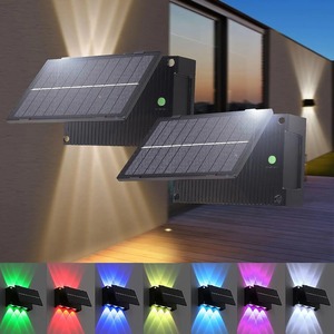 Lámparas Solares de Pared para Exteriores, Lámpara de Pared con Cambio de Color, Control Inteligente de Luz, para Exteriores, para Porche, Patio, Decorativa - Product Image 2