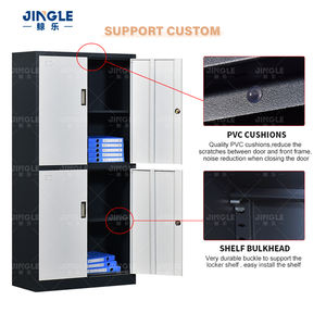 Vente en gros de classeur de bureau en métal avec 4 portes, classeur verrouillable en acier pour école, bureau, bibliothèque, supermarché EN14749 - Product Image 3