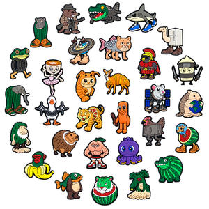 Figurines en plastique souple PVC, style italien, Tung Tung Tung Sahur, accessoires de chaussures DIY, breloques pour sabots, unisexe - Product Image 5