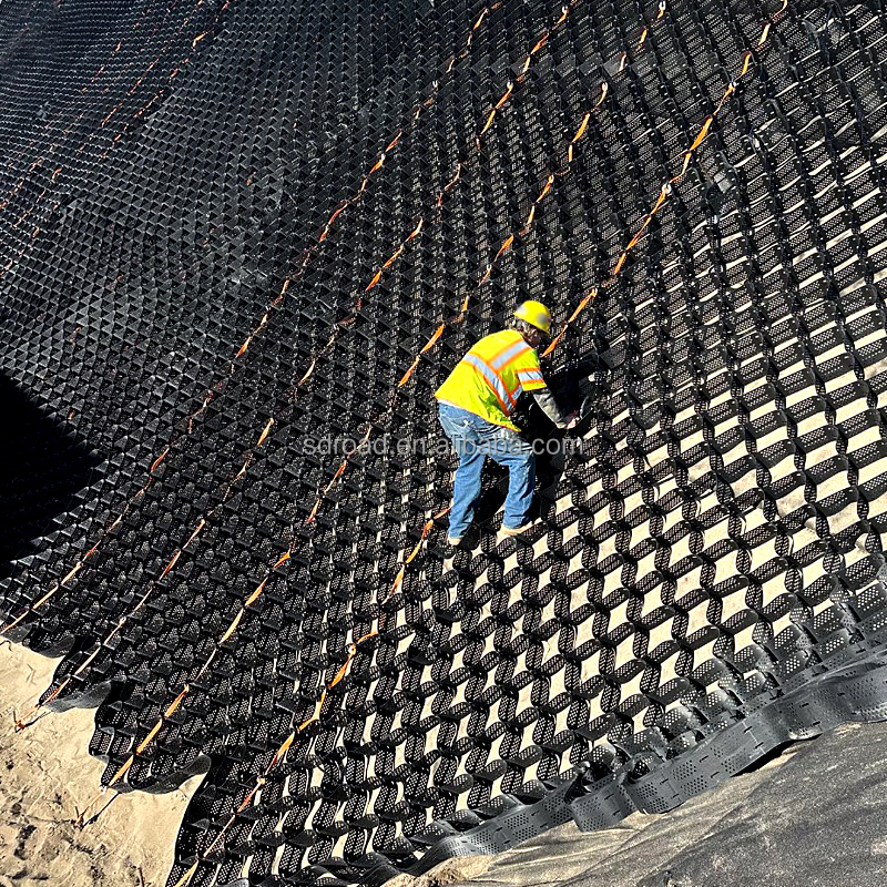 plastic grid concrete driveway rhombus