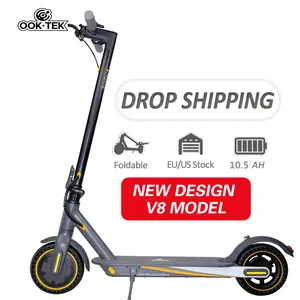 OOK-TEK High Performance 2 Wheel EU US Warehouse Patinete Electrico Fold E Scooter Foldable Adult Electric Scooters