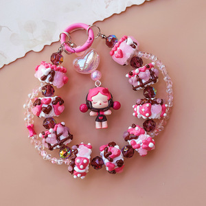 DIY Mobile Accessories Action Figure Phone Chain Hand Drawn Beaded Phone Lanyard <strong>Backpack</strong> Bag Pendant Gift - Product Image 5