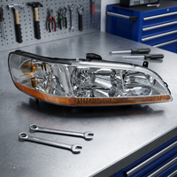 Niedriger Energieverbrauch, beschlagfrei, 33151S84A01, 12 V, 5500 K, Naturweiß, 25 W, 5000 Lumen, passend für Accord 1995–2003, LED-Scheinwerfer