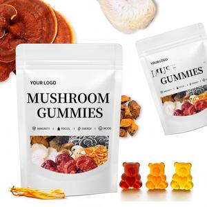 Gummies aux champignons OEM/ODM : Complément alimentaire nootropique pour <span class=keywords><strong>le</strong></span> cerveau, pour les végétaliens, avec <span class=keywords><strong>Lion</strong></span>'s Mane, Reishi, Chaga - Product Image 1