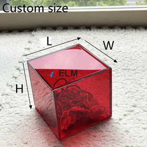 Một Loạt Các Màu Sắc Khối Lập Phương Vuông Nhựa Acrylic Trong Suốt Hộp Acrylic Nhỏ Có Nắp Hộp Đựng Acrylic - Product Image 3