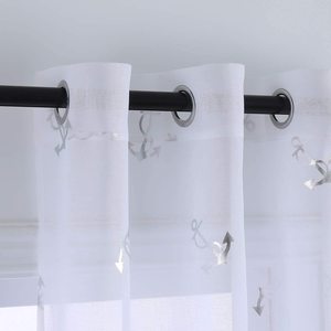 Tissu pour rideau transparent motif moderne <span class=keywords><strong>au</strong></span> <span class=keywords><strong>mètre</strong></span> pour rideaux de fenêtre en rouleaux en gros - Product Image 3