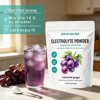 Mélange de boissons sportives avec sodium, potassium et magnésium, poudre d'électrolytes pour une hydratation rapide