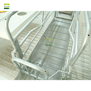 Cage de maternité double pour truies, galvanisée à chaud, de type européen, 3,6 x 2,4 m |   Lit de maternité pour truies, cage de gestation pour élevage porcin - Product Image 6
