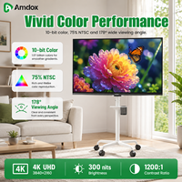 Tablette Android 4K de 43 pouces pour affichage numérique avec support mural pour ascenseurs, commerce de détail et restaurants