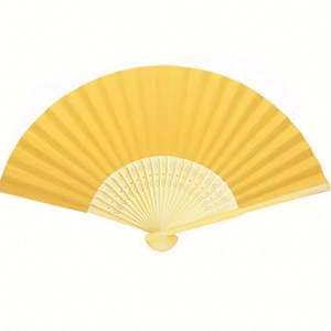 Abanico de Mano Portátil Ecológico de Papel Japonés, Abanicos de Bambú en Blanco con Logotipo Pintado, Abanico Personalizado para Bodas, DIY - Product Image 3