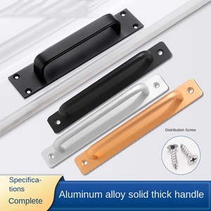 Balcony Door Accessories <strong>Handles</strong> Pulls With Plate <strong>Aluminum</strong> Alloy Bypass Slidng Closet Barn Door <strong>Handle</strong>