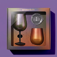 Gobelet à vin en acier inoxydable robuste de qualité alimentaire, 12 oz, détachable, réutilisable, personnalisable, pour bar, plage, voyage, vente en gros