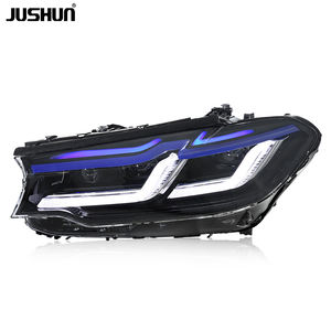 Conjunto de Faros LED JUSHUN para BMW <span class=keywords><strong>Serie</strong></span> 5 G30 G38 2018-2020, Estilo Doble L, Luces de Circulación Diurna, Intermitentes - Product Image 3