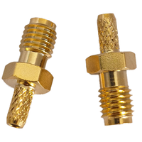 Connecteur RF SSMA-C-K1.5 en laiton plaqué or, connecteur coaxial femelle SSMA, sertissage RG316 RG174